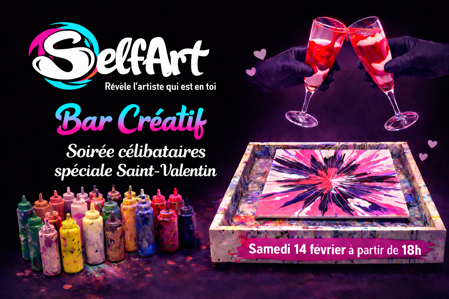  💕 Soirée célibataires – Spéciale Saint-Valentin